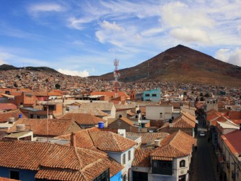 Views over Potosi and the Cerro Rico mountain