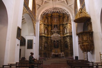 Interior of a church - Sucre, Bolivia
